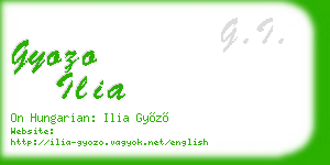 gyozo ilia business card