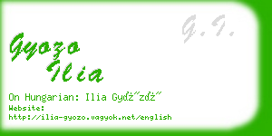 gyozo ilia business card